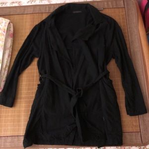 Brandy Meville waist tie lightweight jacket